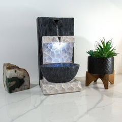 Alpine Corporation Modern Cascading Tabletop Fountain