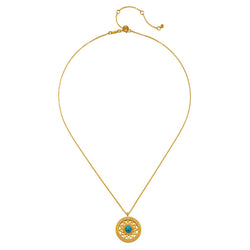 Summer - 18” Nurture Intuition Turquoise Mandala Necklace 18
