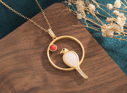 Jade Bird Necklace