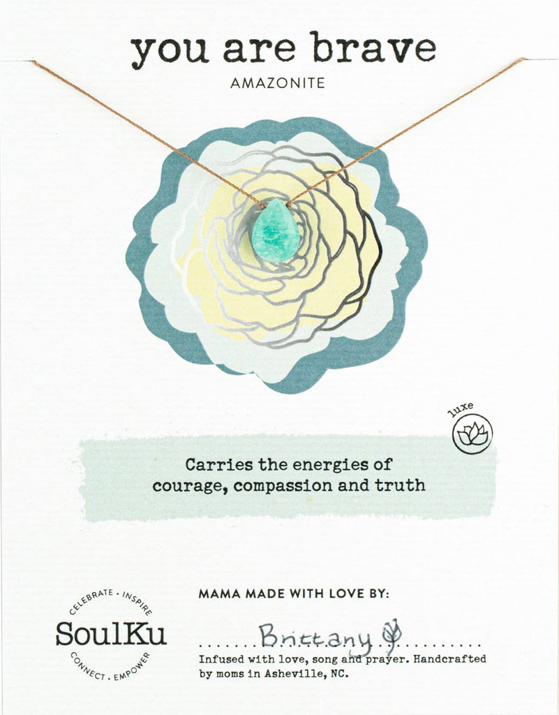 Amazonite Luxe Necklace For You Are Brave