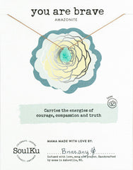 Amazonite Luxe Necklace For You Are Brave
