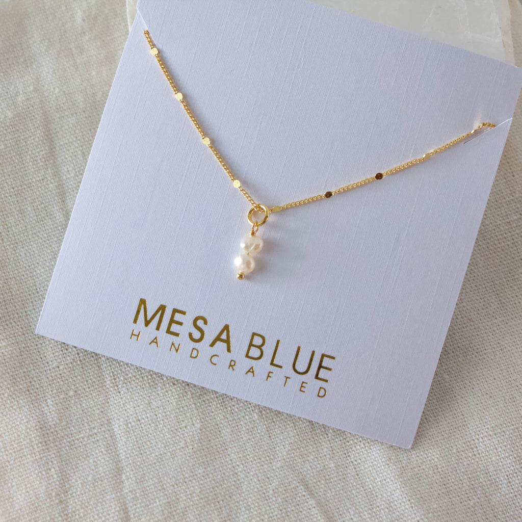 Mini Pearl Drop Necklace