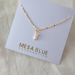 Mini Pearl Drop Necklace