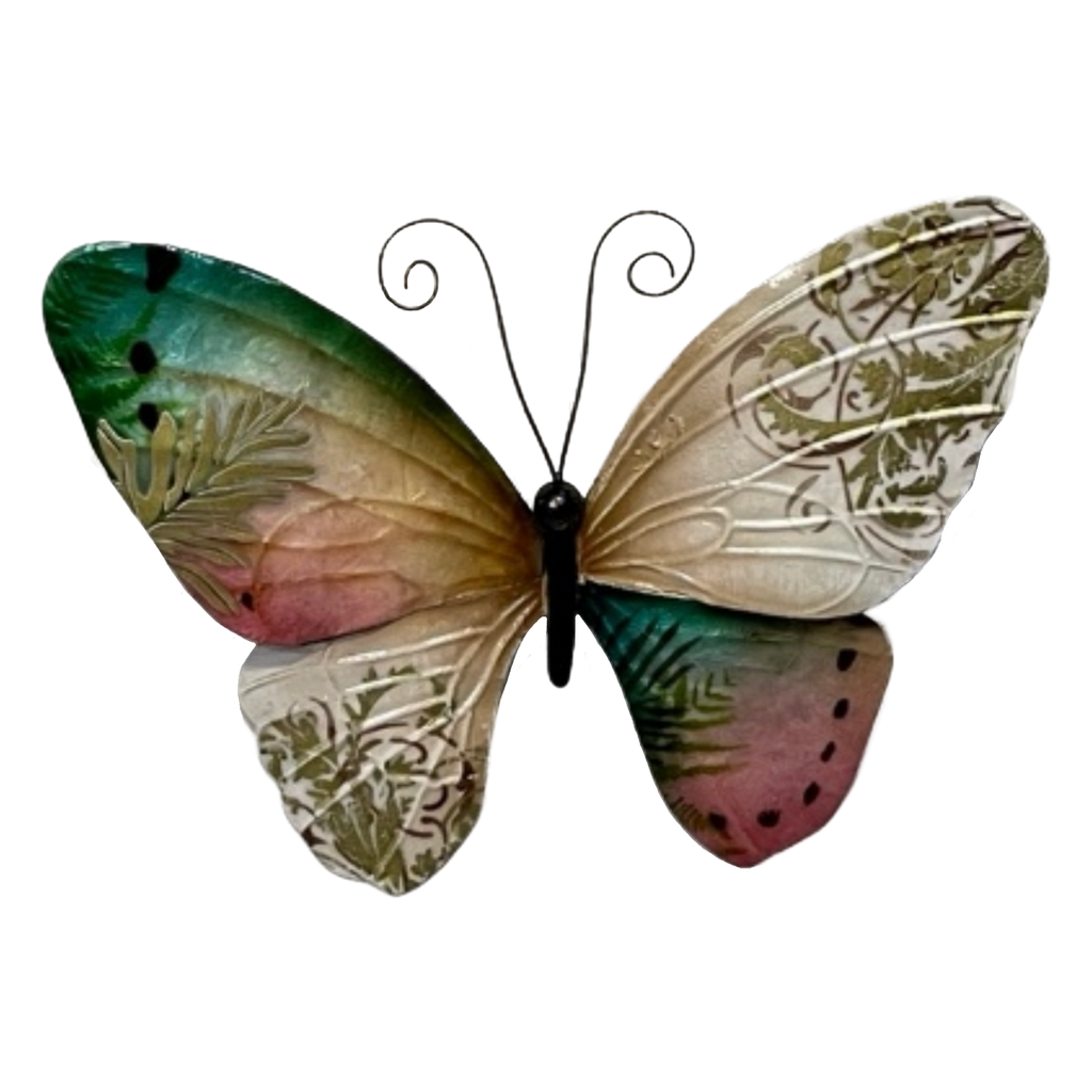 Capiz Shell & Metal Butterfly in Pastels
