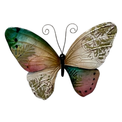 Capiz Shell & Metal Butterfly in Pastels