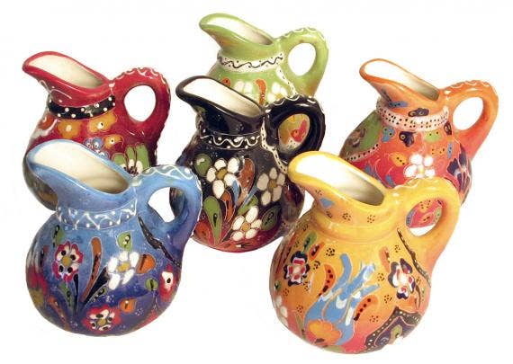Relief Design Ceramic Creamer