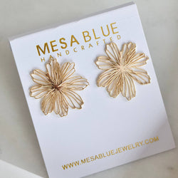 Tropical Flower Statement Earrings  