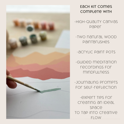 Lush Tropicals Meditative Art Paint by Number Kit+ Easel