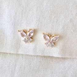 CZ Butterfly Earrings