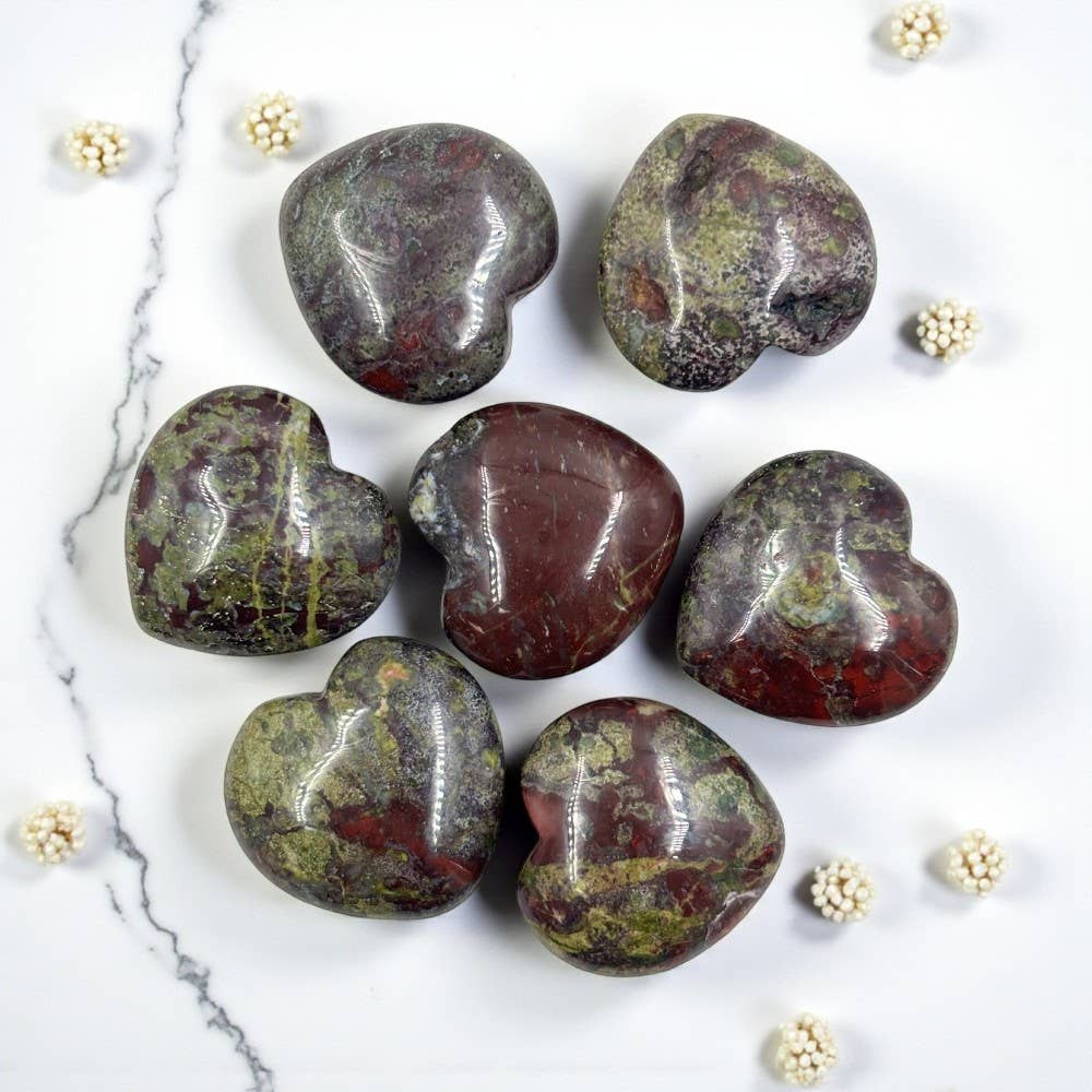 Crystal Heart - Dragon Bloodstone