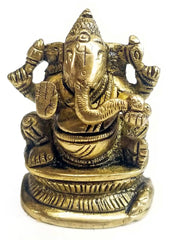 Brass Blessing Ganesh: 2
