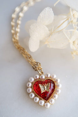 Crimson Memories | Heart Necklace