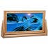 Cherry Wood (Traditional) Moving Sand Art Pictures: Ocean Blue / Small