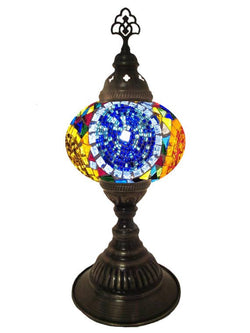 Mosaic Desk Lamp - Multi Colored Circles