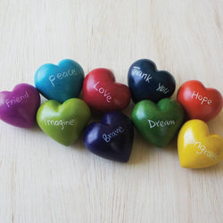Word Hearts - Order by Word: Believe Hearts/Red