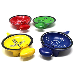 Soapstone Hippo Bowls: Dark Blue