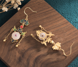 Chinese Style Cloisonne Retro Luxury Earrings