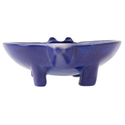 Soapstone Hippo Bowls: Dark Blue