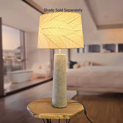 Chronicle Pillar Lamp Base Gray, Base Made of Recycled Paper