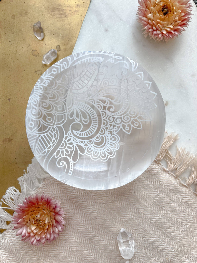 Selenite Offering Bowl 