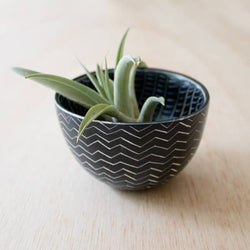 2 pattern bowl - Black