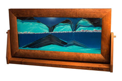 Alder Wood (Traditional) Moving Sand Art Pictures: Sunset Orange / Small