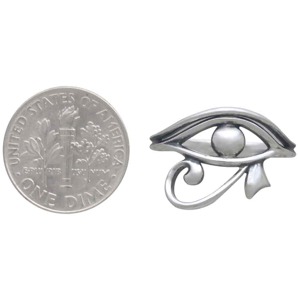 Sterling Silver Eye of Horus Ring: 9