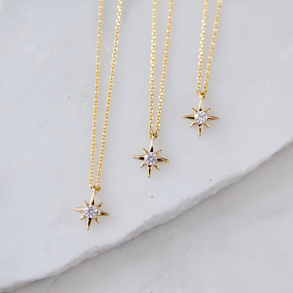 Mini Star Necklace: Silver