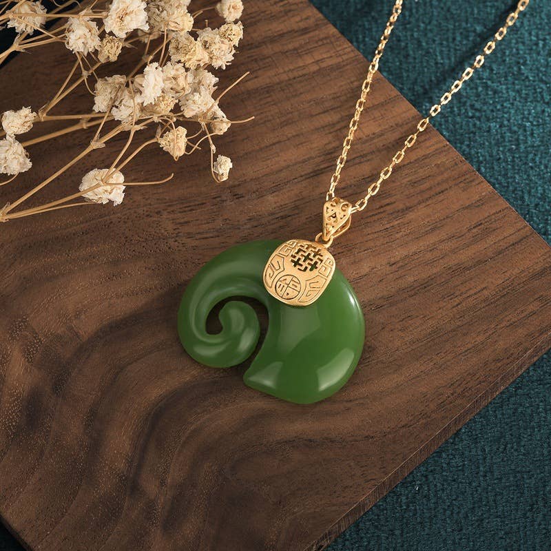 Jade Elephant Necklace