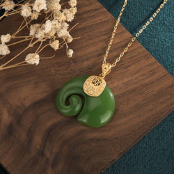 Jade Elephant Necklace
