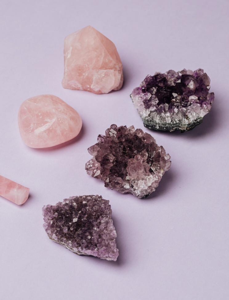 Amethyst Clusters, Raw Amethyst Druzy Crystals: Small
