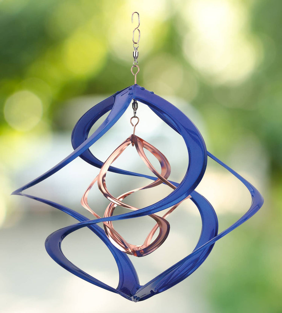 Copper & Blue Cosmix Garden Spinner - 14