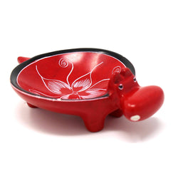 Soapstone Hippo Bowls: Dark Blue