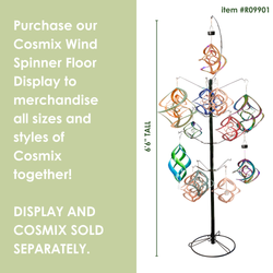 Verdi Gris Cosmix Garden Spinner w/ Crystal – 11”