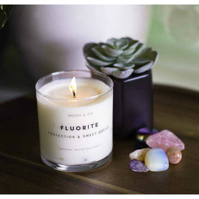 Fluorite Crystal Intention Candle