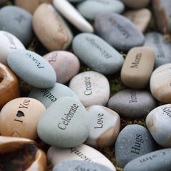 Miracle Pocket Stones - Engraved with Words & Symbols 1.5-2