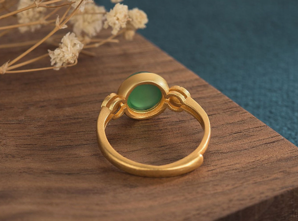 Asian/Chinese Classic Style Jade Open Ring