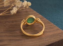 Asian/Chinese Classic Style Jade Open Ring
