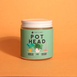Pot Head, Plant Lover Gift, Plant Parent Gift Funny Candles: 4oz