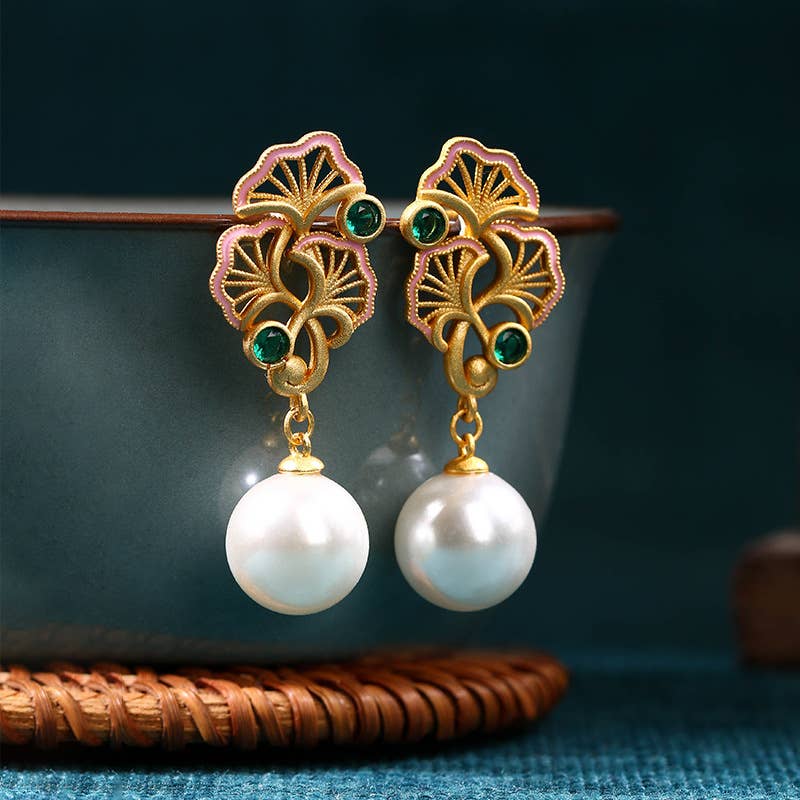 Ginkgo Leaves Earrings