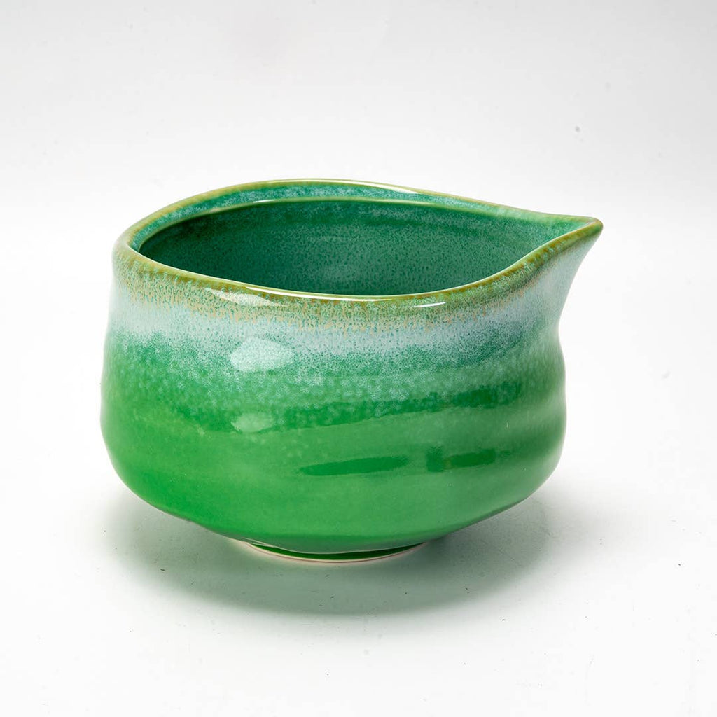 Matcha Set 20oz Porcelain Latte Bowl with Whisk and Scoop Green (1/16)