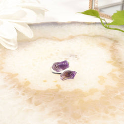 Amethyst Ring (Adjustable) | Amethyst Point Silver Plated