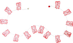 5ft Paper Garland, lucky cat