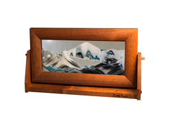 Alder Wood (Traditional) Moving Sand Art Pictures: Sunset Orange / Small