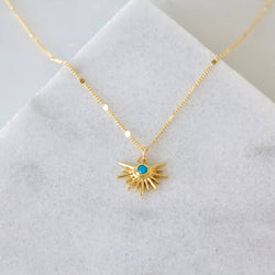 Turquoise Starburst Necklace