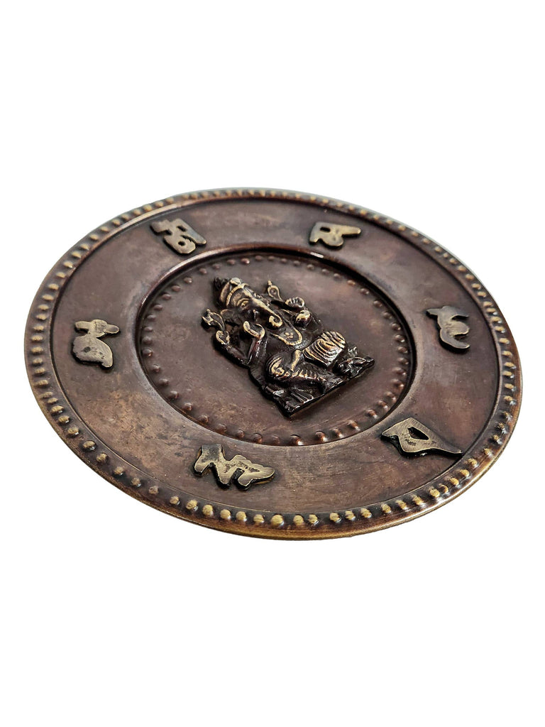 Ganesh Mantra Wall Hanging
: Brass Copper / 8