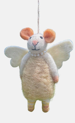 Felt ornament, mice fairy