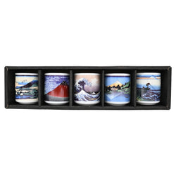 5 Piece 1.5oz Sake Cup Gift Set Hokusai JP (1/60)