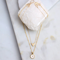 Heart Necklace: Sterling Silver / 18
