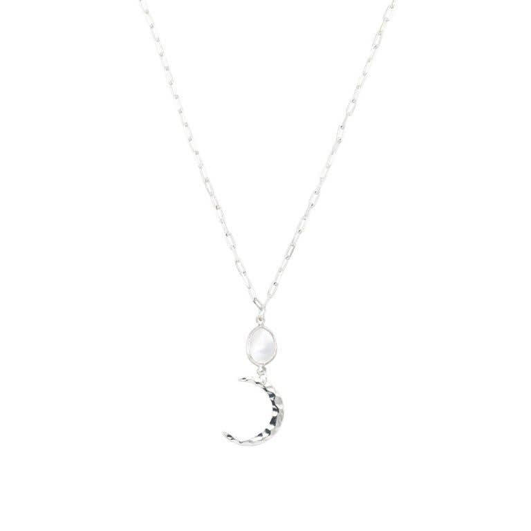 NK Silver Hammered/Mother of Pearl Moon 30